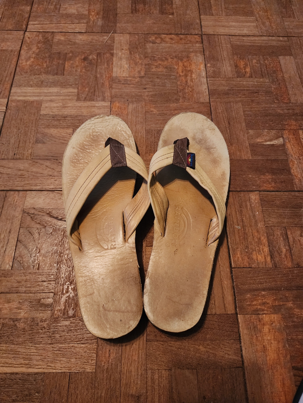Rainbow Women's Sandals in Yellow